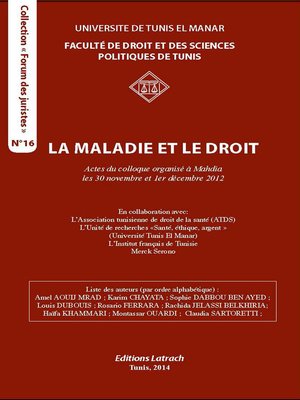 cover image of La Maladie et le Droit